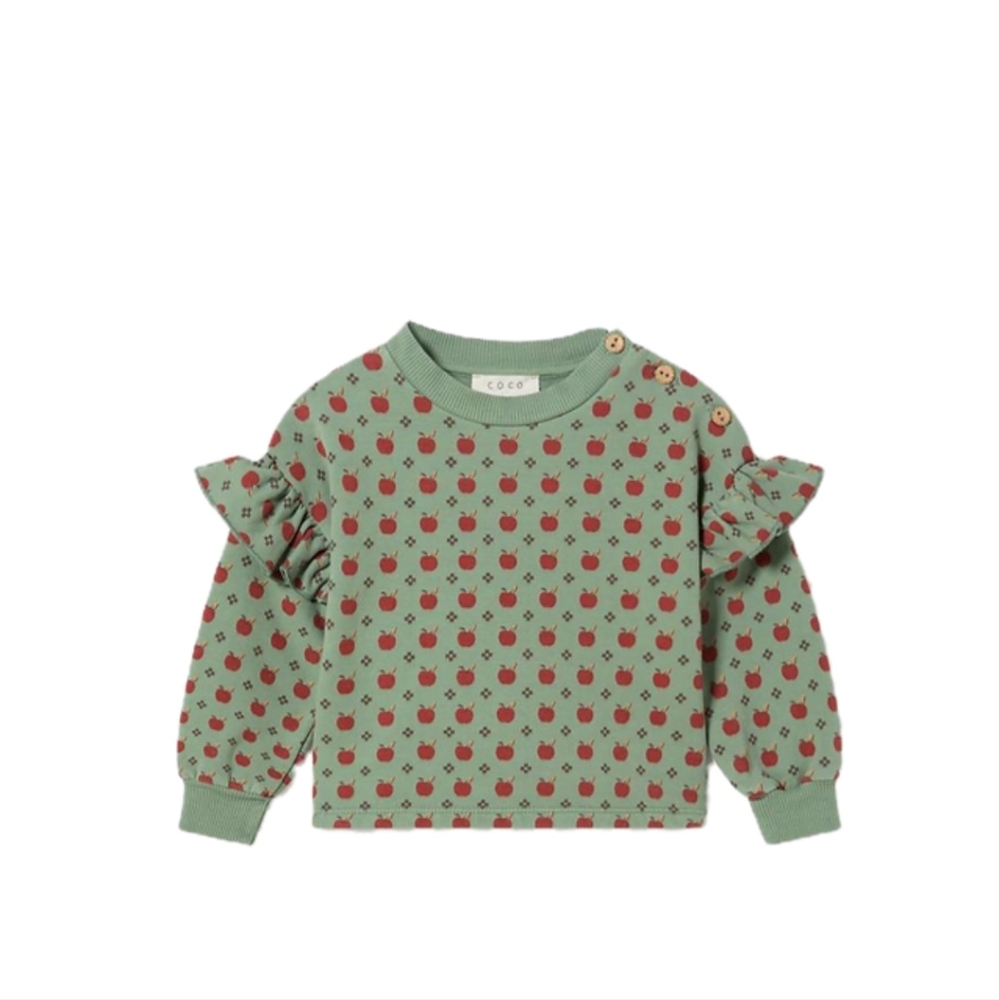 Coco Au Lait - APPLES SWEATSHIRT BABY SET